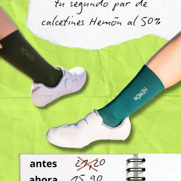 Equípate al máximo: segundo par al 50%